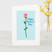 Carte Fleur Dessinée à la Main (Fleur jaune)