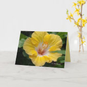 Carte Fleur d'Hibiscus jaune (Fleur jaune)