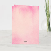 Carte Fleur d'Hibiscus Rose Tropicale Anniversaire (Dos)