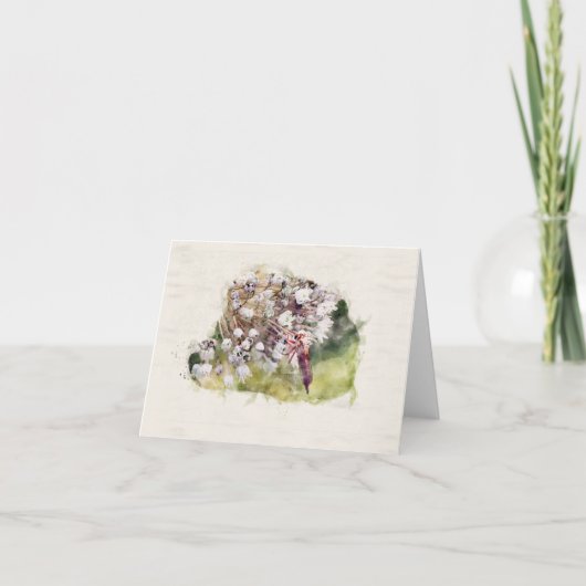 Carte Fleur d'oignon (Devant)