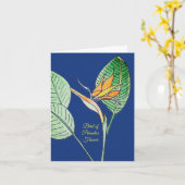 Carte Fleur d'oiseau de paradis (Fleur jaune)