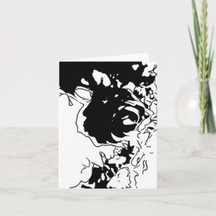 Carte Fleur Doodle