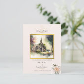 Carte Fleur d'or de l'église traditionnelle Enregistrer  (Debout devant)
