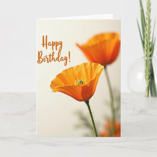 Carte Fleur d'Orange Joyeuse (Devant)