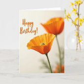 Carte Fleur d'Orange Joyeuse (Fleur jaune)