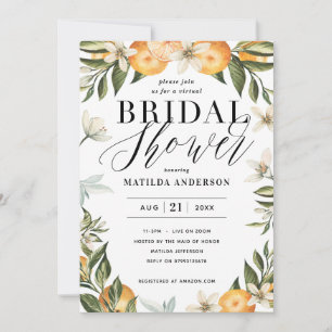 Carte Fleur d'oranger agrumes fête de la nuptiale virtue