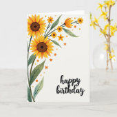 Carte Fleur Dorée Radiante (Fleur jaune)