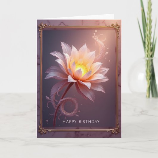 Carte Fleur Dorée Suave (Devant)