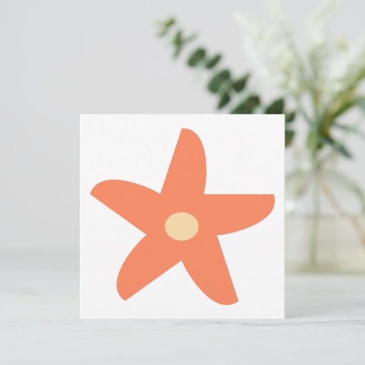 Carte Fleur drôle (Debout devant)