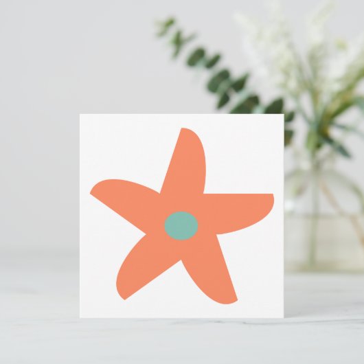 Carte Fleur drôle (Debout devant)