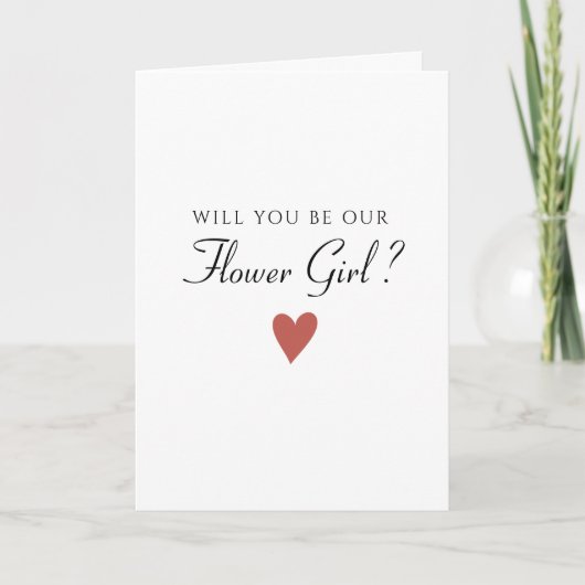 Carte Fleur du coeur, Mariage (Devant)