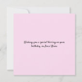 Carte Fleur du mois de naissance AOÛT Anniversaire chrét (Dos)