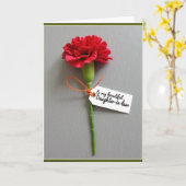 Carte Fleur Écarlate Maman la plus douce (Fleur jaune)