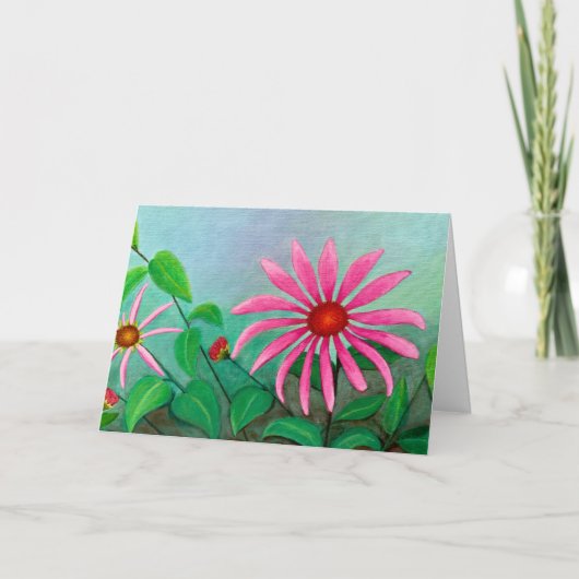Carte Fleur en Cône pour Toutes Occasions (Devant)