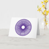 Carte Fleur en Spirale (Fleur jaune)