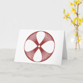 Carte Fleur en Spirale (Fleur jaune)