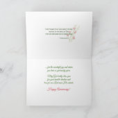 Carte Fleur faite sur commande d'aquarelle de jubilé de (Intérieur)