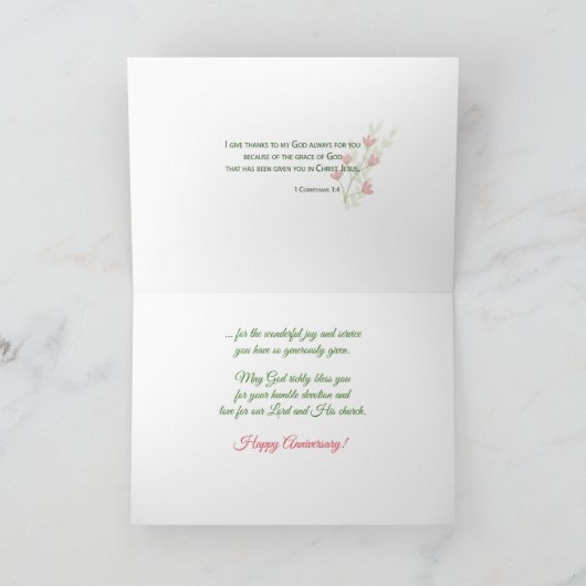 Carte Fleur faite sur commande d'aquarelle de jubilé de (Intérieur)