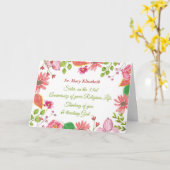 Carte Fleur faite sur commande d'aquarelle de jubilé de (Fleur jaune)