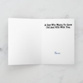 Carte Fleur Fanée Romantique (Intérieur)