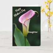 Carte Fleur Fille Chevron (Fleur jaune)