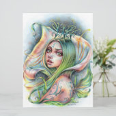 Carte Fleur Fleur Fée Fée Princess Art Card (Debout devant)