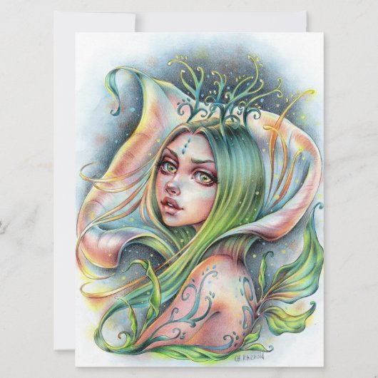Carte Fleur Fleur Fée Fée Princess Art Card (Devant)