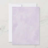 Carte Fleur florale d'argent violet Géométrique Enregist (Dos)