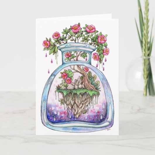 Carte Fleur flottante (Devant)