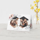 Carte Fleur géométrique blanche | Photo Fête des Mères (Fleur jaune)