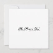 Carte Fleur Girl - Mini impression (Dos)