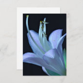 Carte Fleur Hosta Plutôt violet et bleu classique Floral (Devant / Derrière)