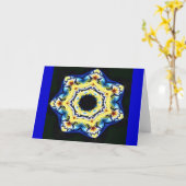 Carte Fleur indienne (Fleur jaune)