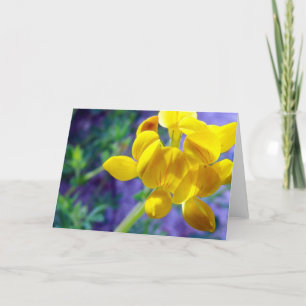 Carte Fleur jaune