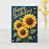 Carte Fleur Jaune à Points (Fleur jaune)