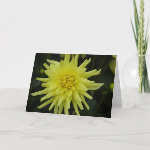 Carte Fleur jaune-clair