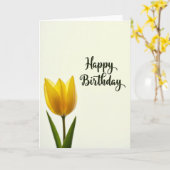 Carte Fleur Jaune Douce (Fleur jaune)