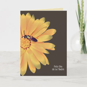 Carte Fleur Jaune Feliz Día de la Madre