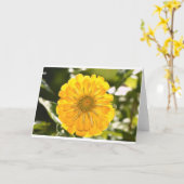 Carte Fleur jaune fleurie jaune marguerite jaune (Fleur jaune)