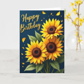 Carte Fleur Jaune Joyeuse (Fleur jaune)
