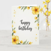 Carte Fleur Jaune Joyeuse (Fleur jaune)
