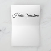 Carte Fleur jaune personnalisable (Intérieur)