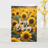 Carte Fleur Jaune Rêveuse (Fleur jaune)