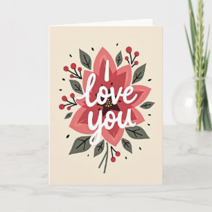 Carte Fleur Je T'Aime