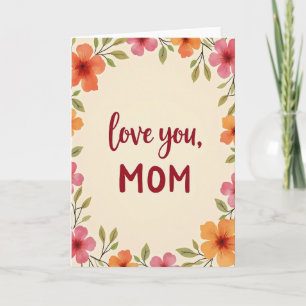 Carte Fleur Je T'Aime Maman