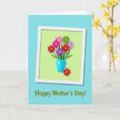 Carte Fleur Joyeuse (Fleur jaune)