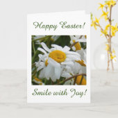 Carte Fleur Joyeuse - Joyeuses Pâques (Fleur jaune)