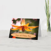Carte Fleur Lily canadienne Anniversaire personnalisé (Devant)