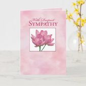 Carte Fleur Lotus Rose Sympathie (Fleur jaune)