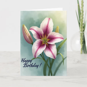 Carte Fleur Magenta Joyeuse